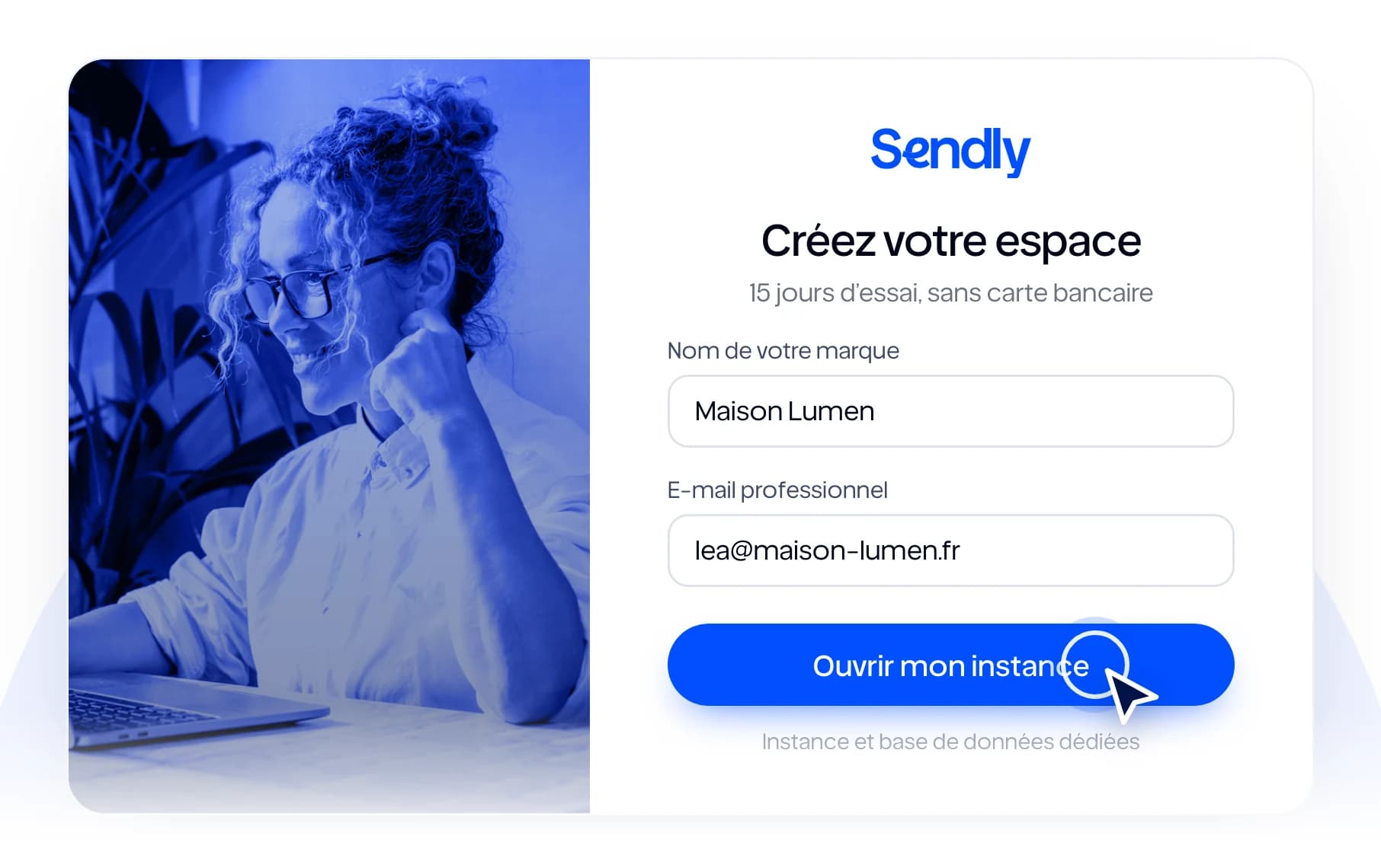 Ouvrez votre instance